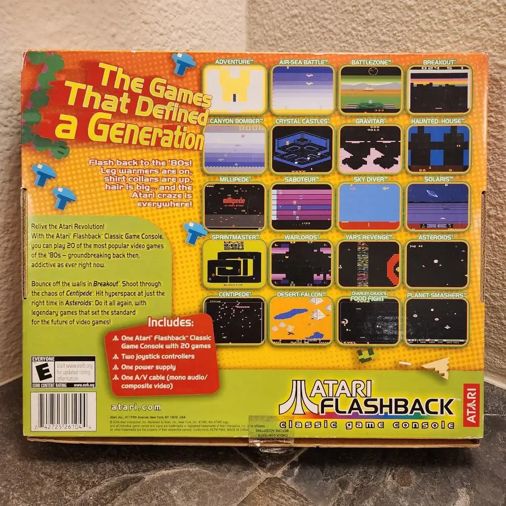 Atari Flashback Classic Game Console w/ 20 Built in Games (CIB) - Atari